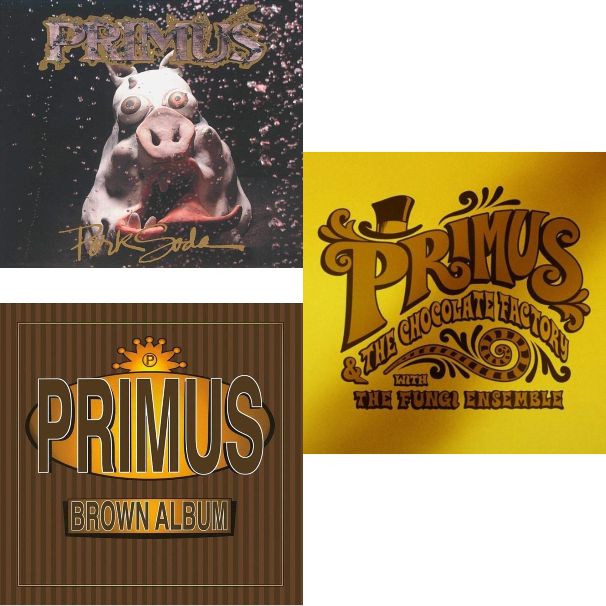Pork Soda (2LP) & Brown Album (2LP) & Primus & The Chocolate Factory With The Fungi Ensemble (Gold LP Vinyl)