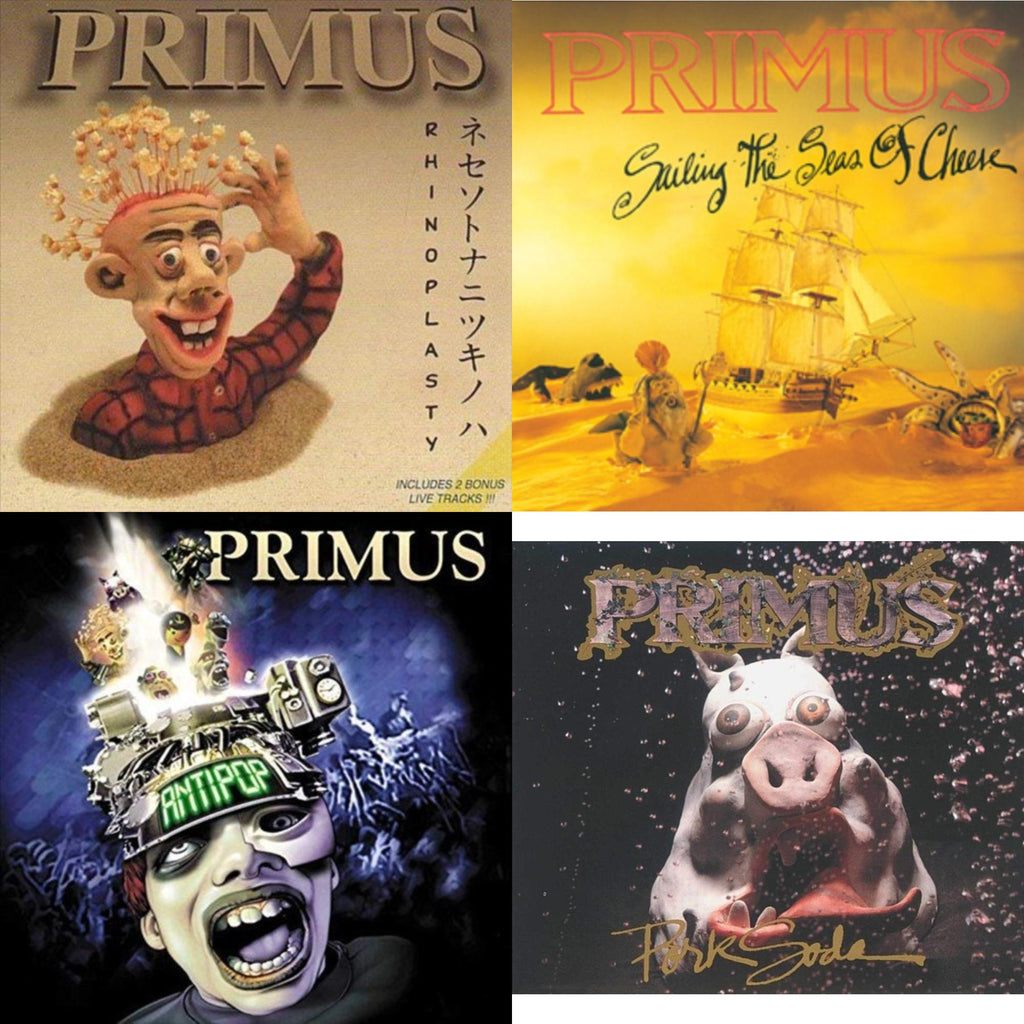 Primus - Rhinoplasty (2 LP) & Sailing Seas Of Cheese & Antipop (2 LP) & Pork Soda (2 LP)