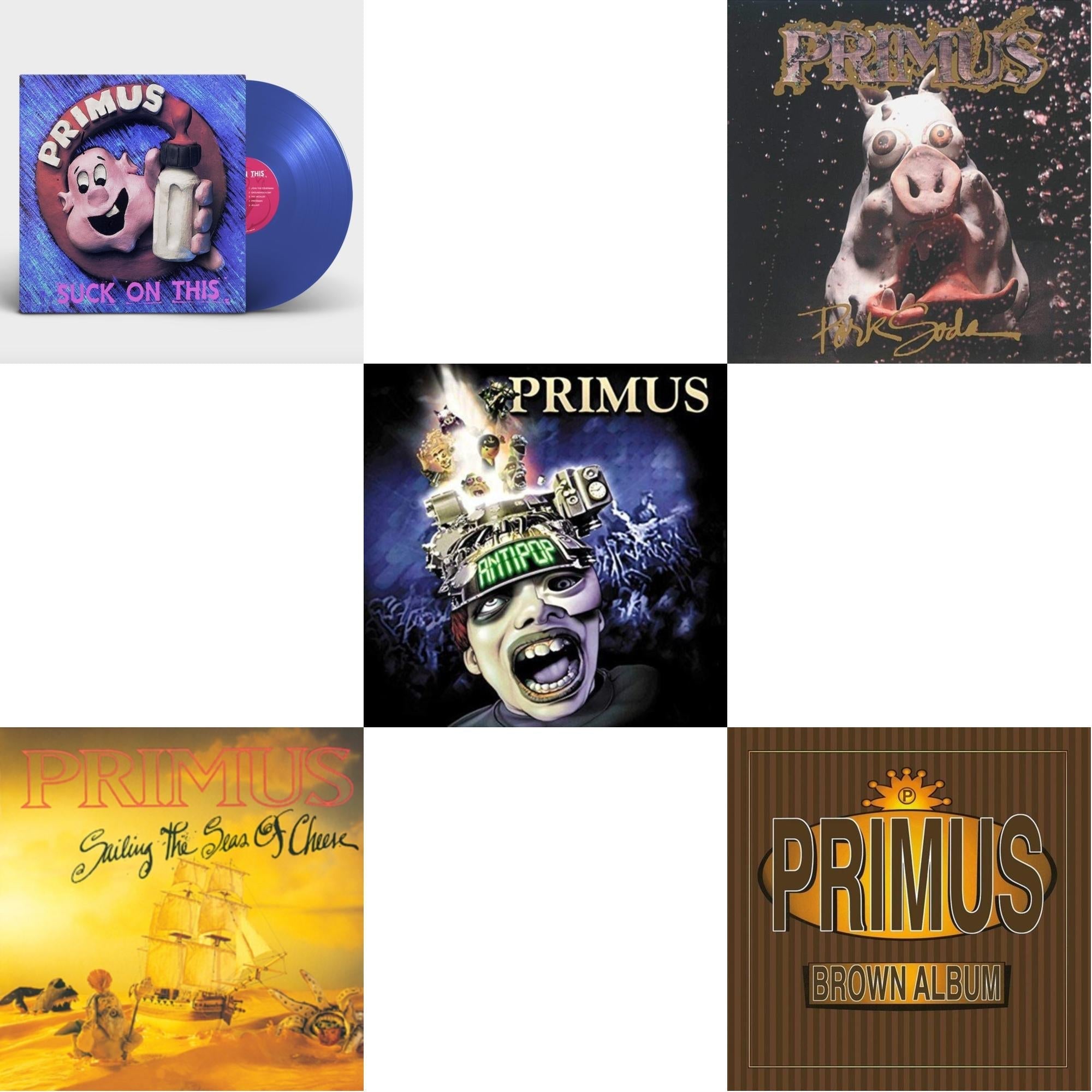 Suck On This (Cobalt Blue LP Vinyl/Remastered/Reissue) & Sailing Seas Of Cheese & Pork Soda (2LP) & Brown Album (2LP) & Antipop (2 LP)