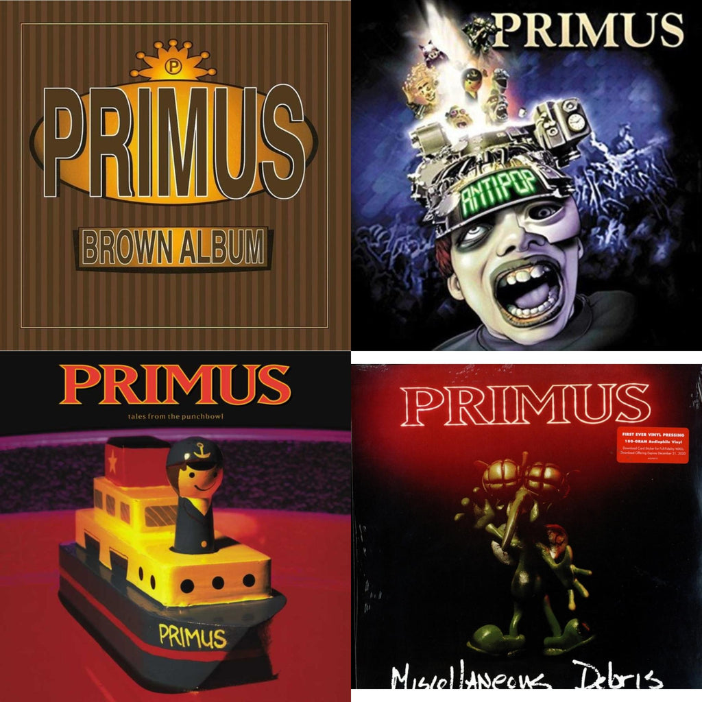Primus - Brown Album (2LP) & Antipop (2 LP) & Tales From The Punchbowl (2LP) & Miscellaneous Debris