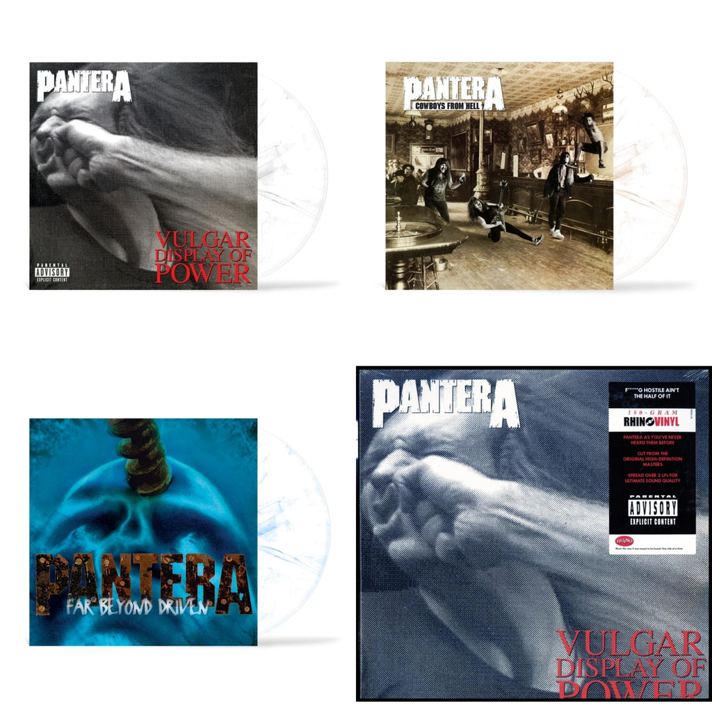 Far Beyond Driven (Marbled Yellow LP Vinyl) & Cowboys From Hell (Marbled Brown LP Vinyl) (I) & Vulgar Display Of Power (Marbled Black/Grey LP Vinyl) (I) & Vulgar Display Of Power