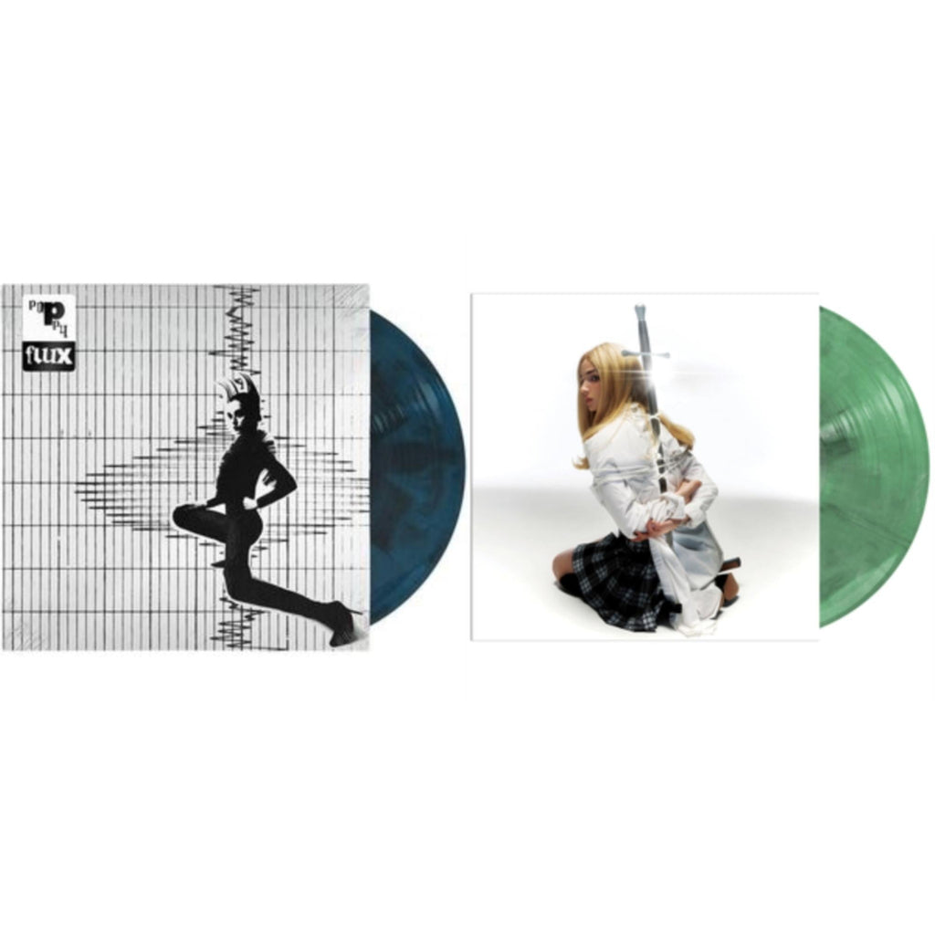 Flux (Black Inside Transparent Electric Blue LP Vinyl) (I) & Zig (Mint Green/Black & White Marble LP Vinyl)