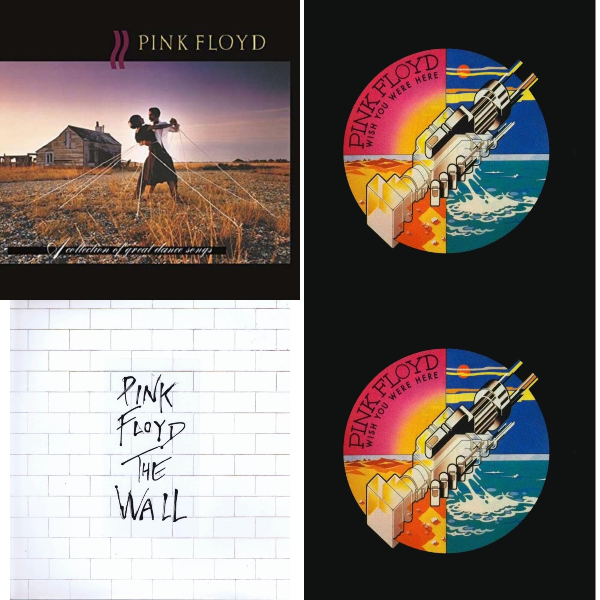 Pink Floyd - Collection Of Great Dance Songs (180G) & Wish You Were Here (180G) & Wall & Wish You Were Here (Limited) - LP Vinyl Bundle
