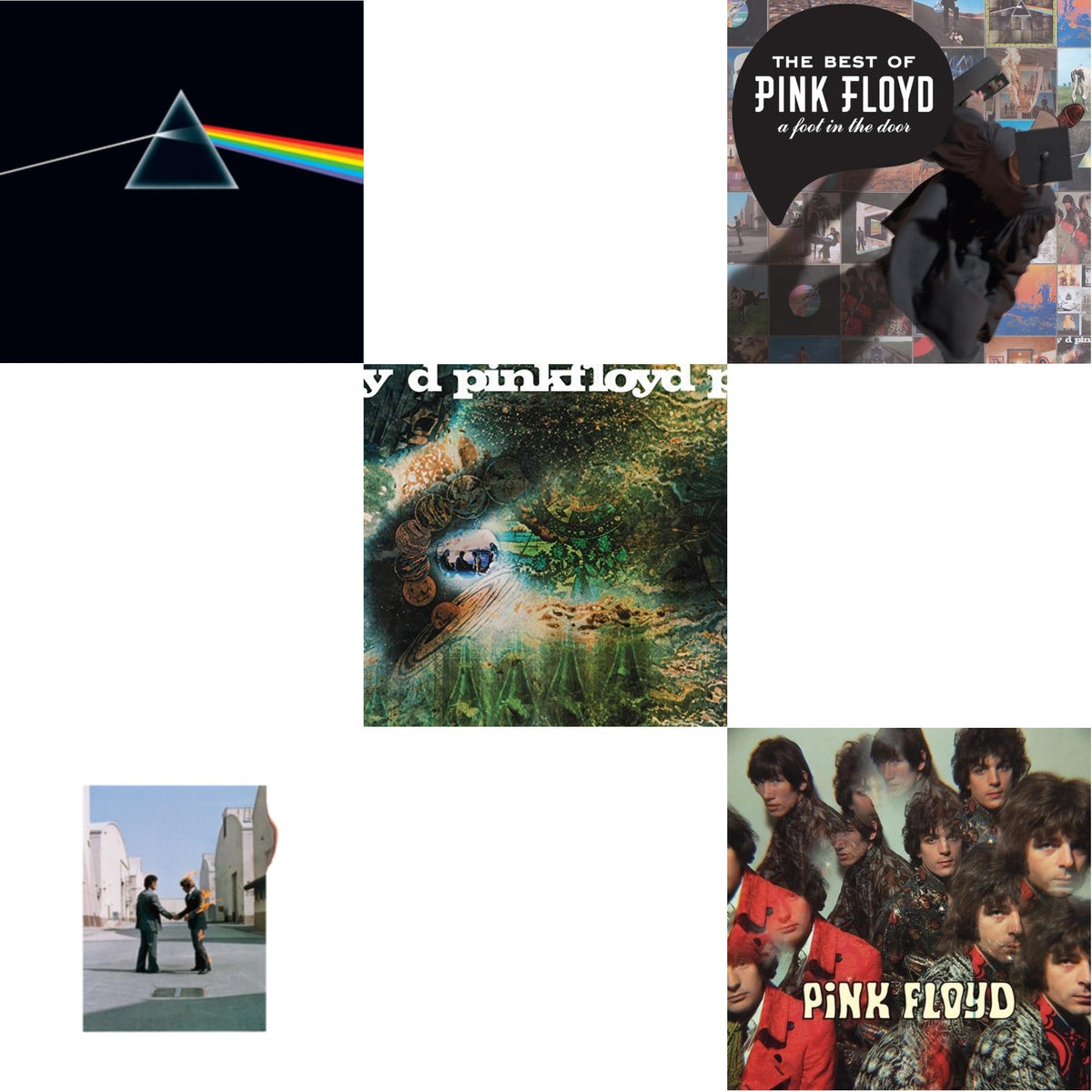 Piper At The Gates Of Dawn (Mono Version) & Dark Side Of The Moon (50Th Anniversary Remaster) & Saucerful Of Secrets (180G) & Wish You Were Here (180G) & Best Of Pink Floyd: A Foot In Door (2LP/180G Vinyl)