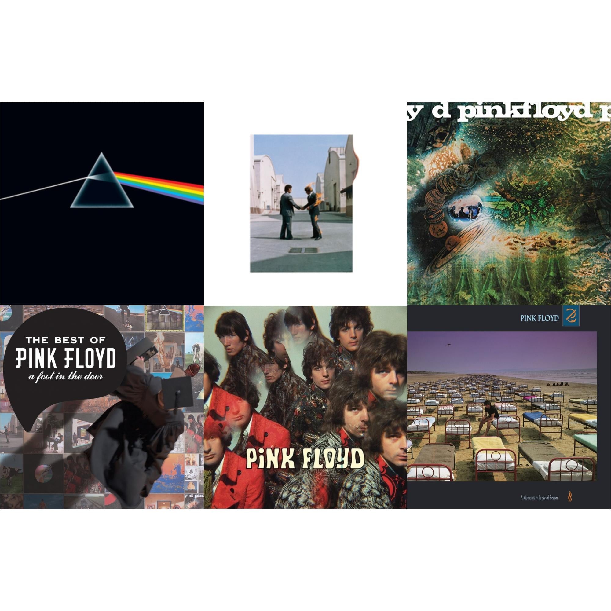 Pink Floyd - Piper At The Gates Of Dawn (Mono Version) & Dark Side Of The Moon (50Th Anniversary Remaster) & Saucerful Of Secrets (180G) & Wish You Were Here (180G) & Momentary Lapse Of Reason (180G/Gatefold) (2016 Version) & Best Of Pink Floyd: A