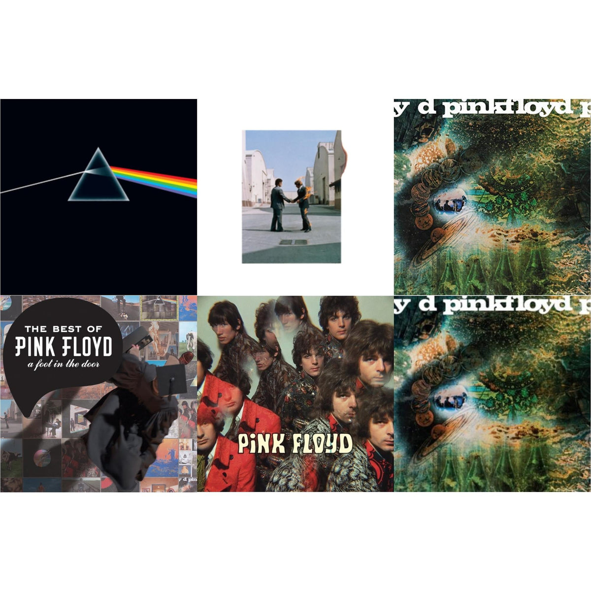 Piper At The Gates Of Dawn (Mono Version) & Saucerful Of Secrets (Mono/180G) & Dark Side Of The Moon (50Th Anniversary Remaster) & Saucerful Of Secrets (180G) & Wish You Were Here (180G) & Best Of Pink Floyd: A Foot In Door (2LP/180G Vinyl)
