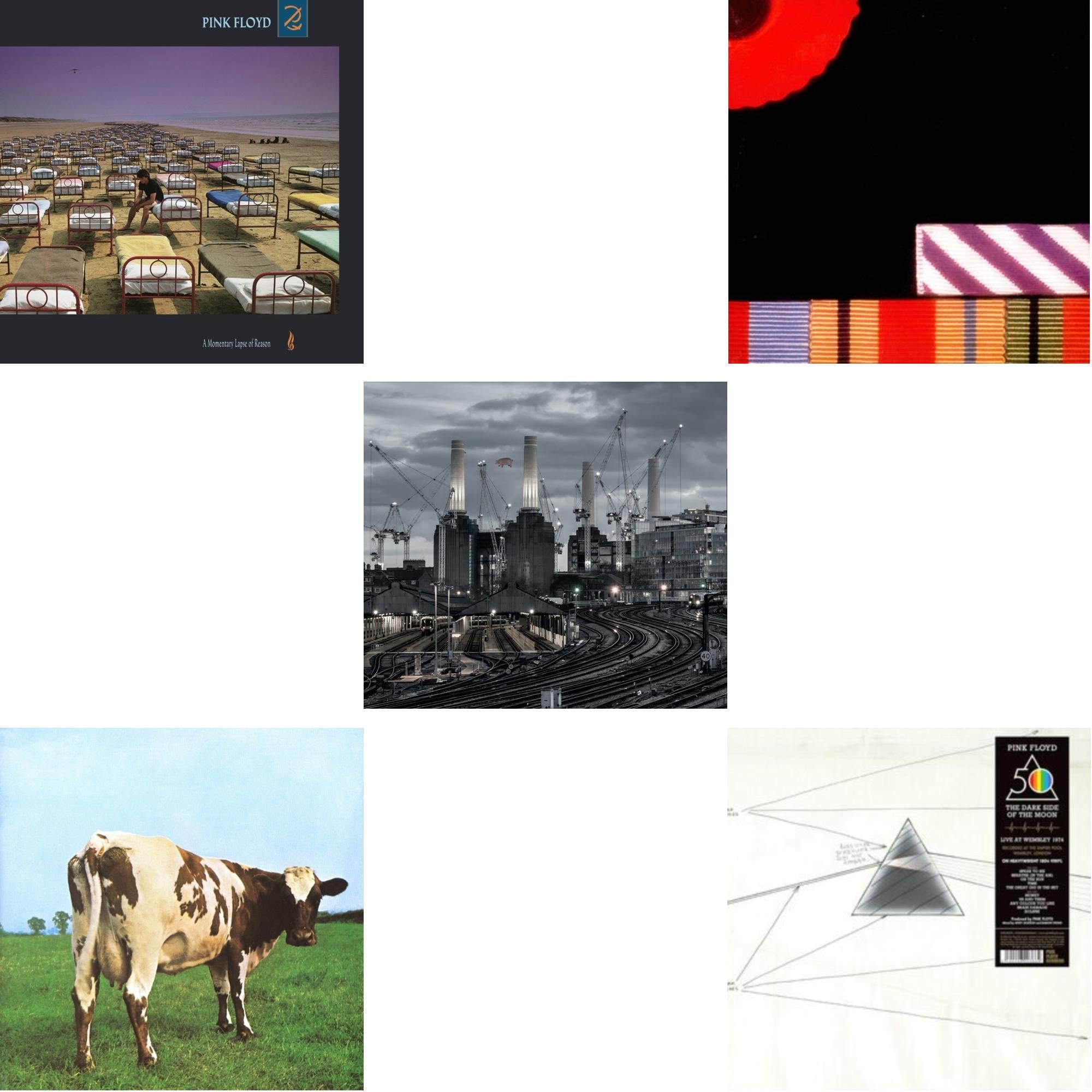 Pink Floyd - Momentary Lapse Of Reason (180G/Gatefold) (2016 Version) & Atom Heart Mother (180G/Gatefold/2016 Version) & Animals (2018 Remix) (180G/LP/CD/Blu-Ray/DVD) & Final Cut (180G/Gatefold) (2016 Version) & Dark Side Of The Moon: Live At Wembley