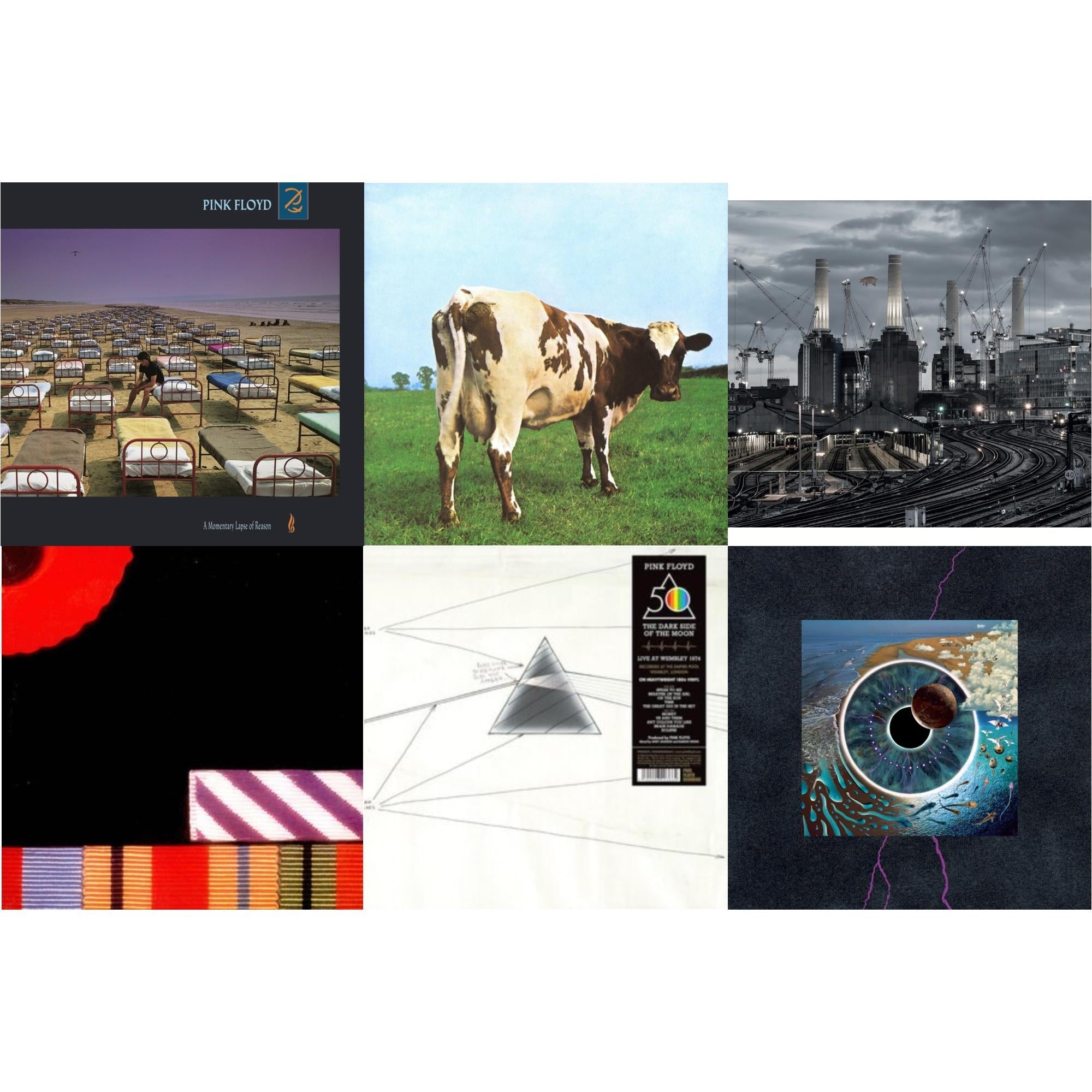 Pink Floyd - Momentary Lapse Of Reason (180G/Gatefold) (2016 Version) & Atom Heart Mother (180G/Gatefold/2016 Version) & Animals (2018 Remix) (180G/LP/CD/Blu-Ray/DVD) & Final Cut (180G/Gatefold) (2016 Version) & Dark Side Of The Moon: Live At Wembley