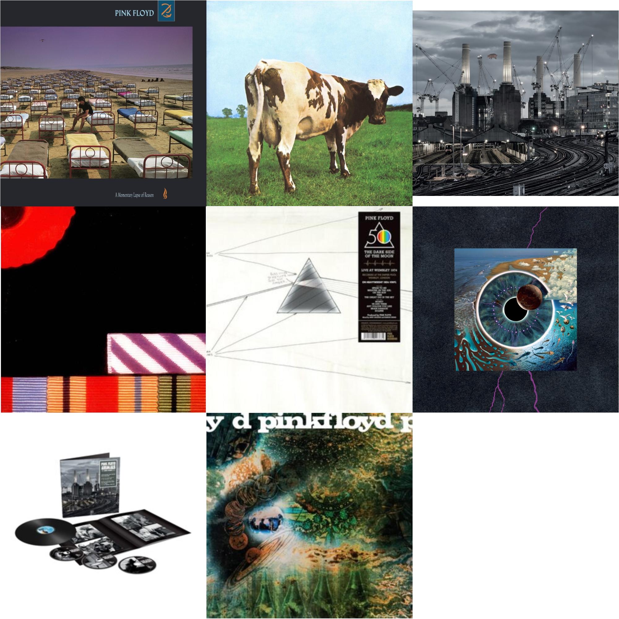 Pink Floyd - Momentary Lapse Of Reason (180G/Gatefold) (2016 Version) & Atom Heart Mother (180G/Gatefold/2016 Version) & Animals (2018 Remix) (180G/LP/CD/Blu-Ray/DVD) & Final Cut (180G/Gatefold) (2016 Version) & Dark Side Of The Moon: Live At Wembley