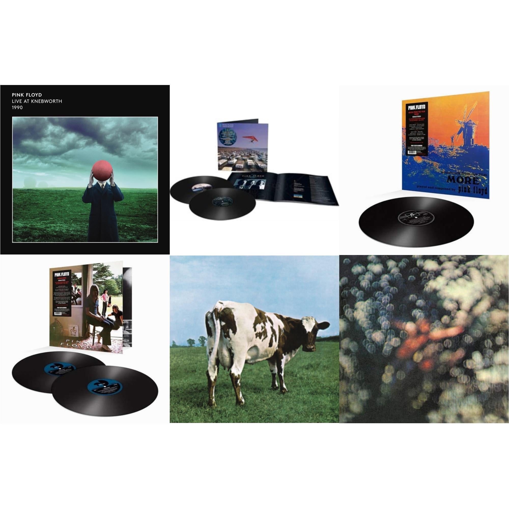 Live At Knebworth 1990 (2LP/180G/45 RPM) & Momentary Lapse Of Reason (Remixed & Updated) (2LP) & More (180G) & Ummagumma (2LP/180G/2016 Version/Gatefold) & Atom Heart Mother (180G/Gatefold/2016 Version) & Obscured By Clouds (180G/2016 Version)