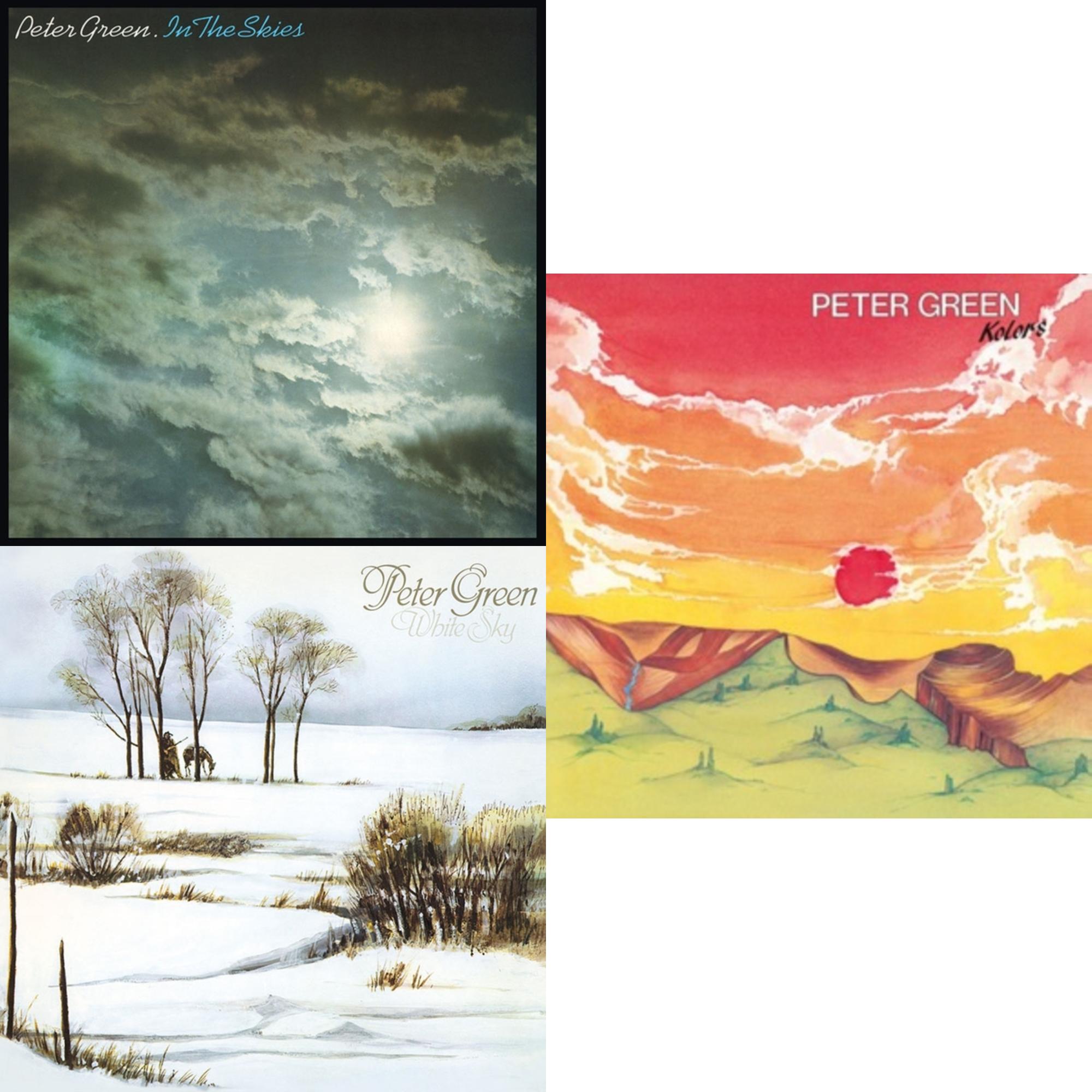 Peter Green - In The Skies (Limited/Translucent Blue LP Vinyl/180G) & White Sky (Crystal Clear & Blue Marbled LP Vinyl/180G) & Kolors (Translucent Yellow LP Vinyl/180G)