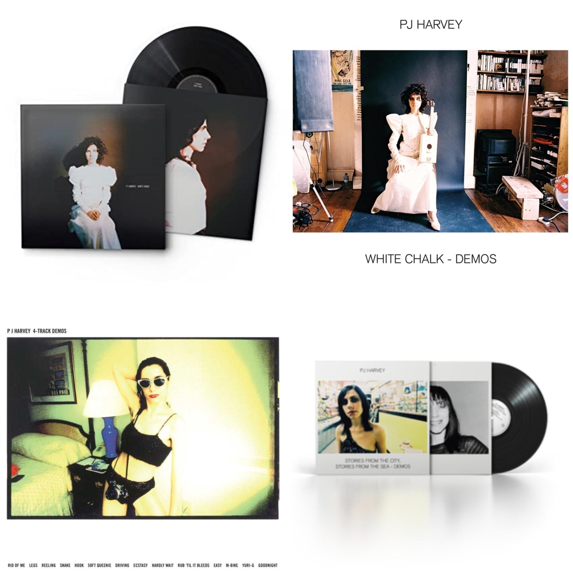 Pj Harvey - White Chalk & White Chalk (Demos) & 4-Track Demos & Stories From The City, Stories From The Sea - Demos - LP Vinyl Bundle