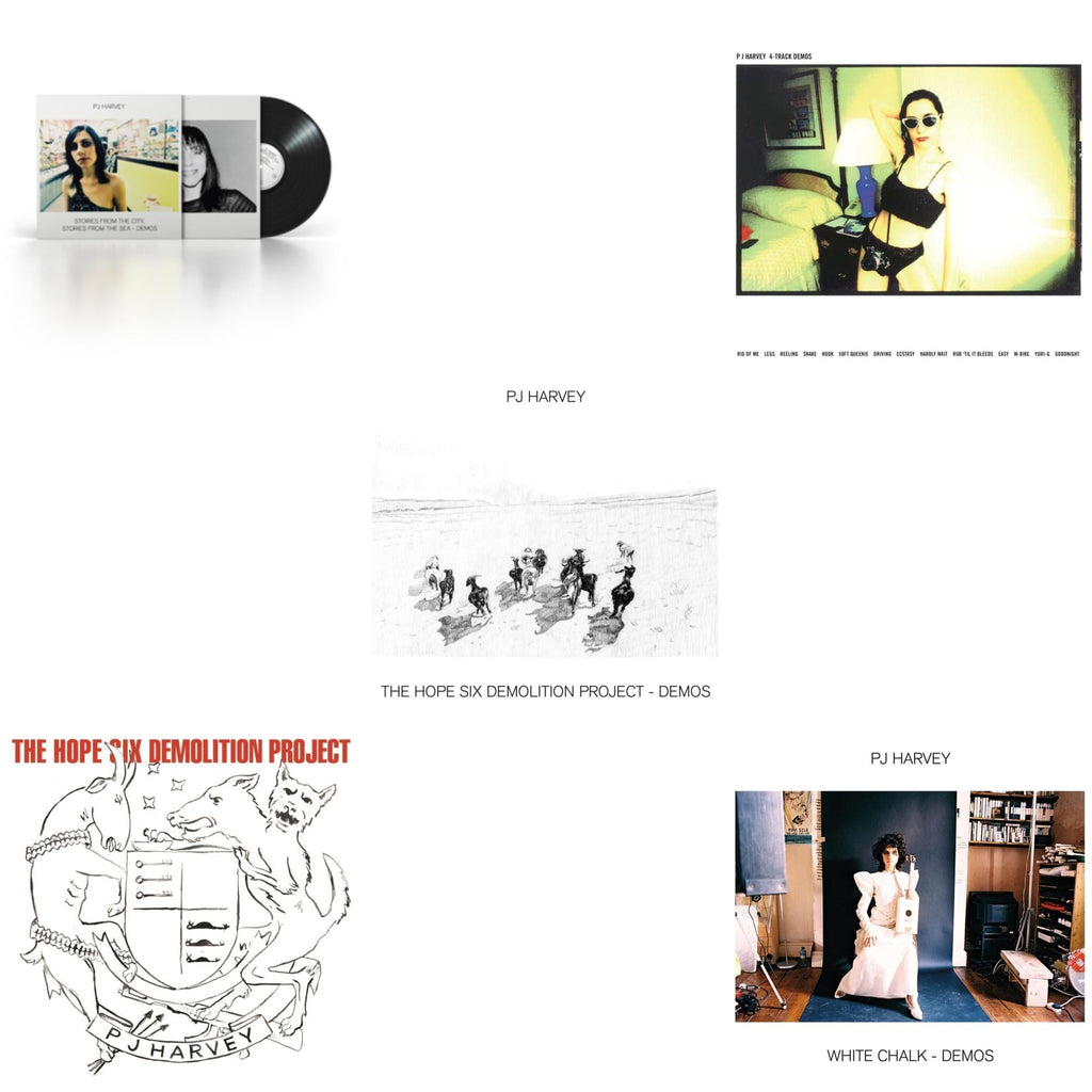 Pj Harvey - Stories From The City, Stories From The Sea - Demos & Hope Six Demolition Project & Hope Six Demolition Project - Demos & 4-Track Demos & White Chalk (Demos) - LP Vinyl Bundle