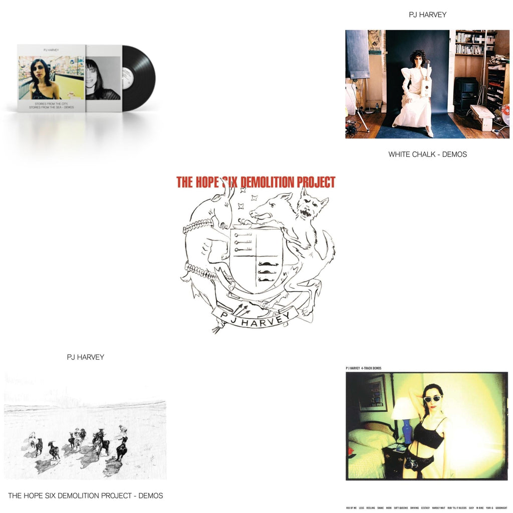 Pj Harvey - Stories From The City, Stories From The Sea - Demos & Hope Six Demolition Project - Demos & Hope Six Demolition Project & White Chalk (Demos) & 4-Track Demos - LP Vinyl Bundle