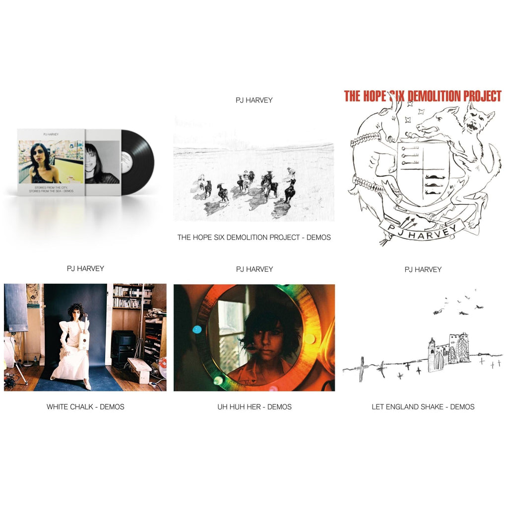 Pj Harvey - Uh Huh Her (Demos) & White Chalk (Demos) & Let England Shake - Demos & Hope Six Demolition Project & Hope Six Demolition Project - Demos & Stories From The City, Stories From The Sea - Demos - LP Vinyl Bundle