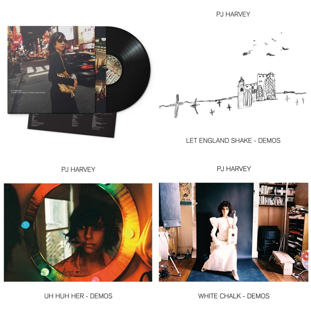 Pj Harvey - Uh Huh Her (Demos) & White Chalk (Demos) & Let England Shake - Demos & Stories From The City, Stories From The Sea - LP Vinyl Bundle