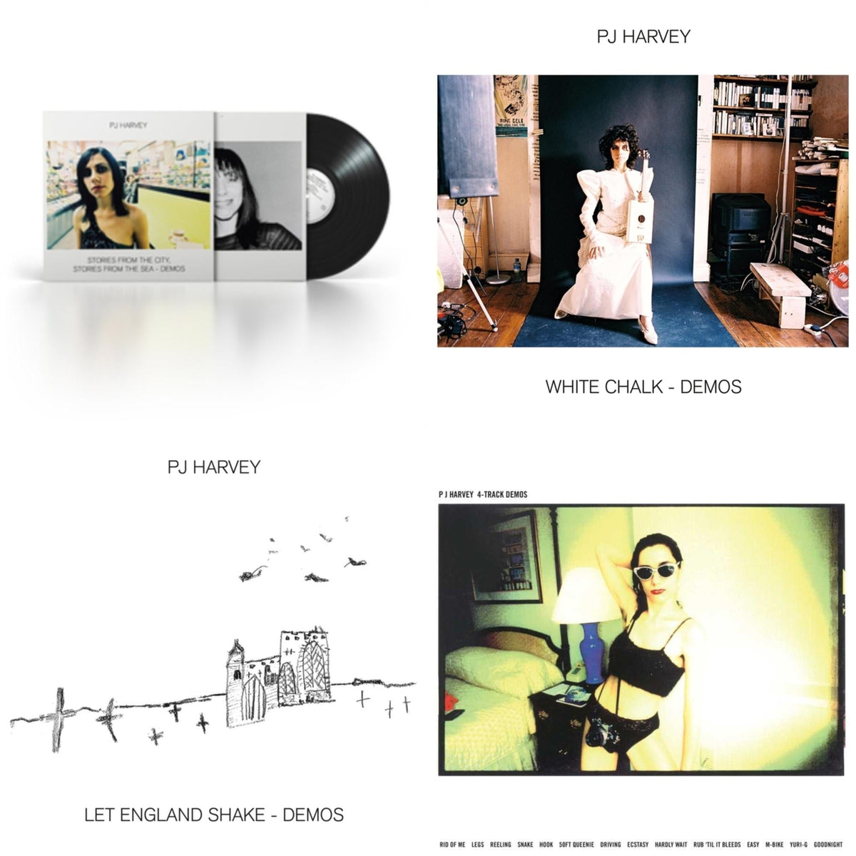 White Chalk (Demos) & Let England Shake - Demos & 4-Track Demos & Stories From The City, Stories From The Sea - Demos