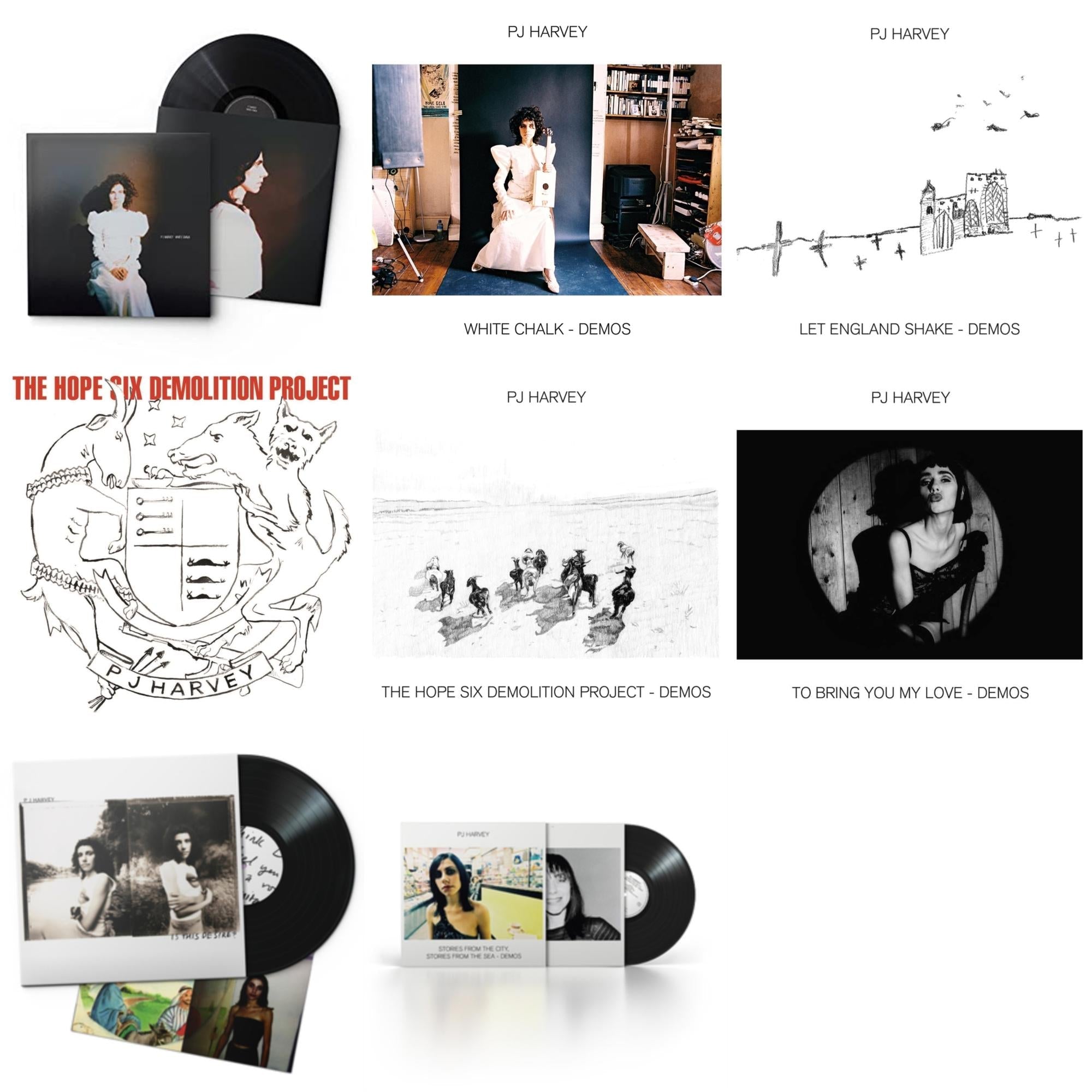 White Chalk & White Chalk (Demos) & Let England Shake - Demos & Hope Six Demolition Project & Hope Six Demolition Project - Demos & To Bring You My Love - Demos & Is This Desire? (2020 Reissue) & Stories From The City, Stories From The Sea - Demos