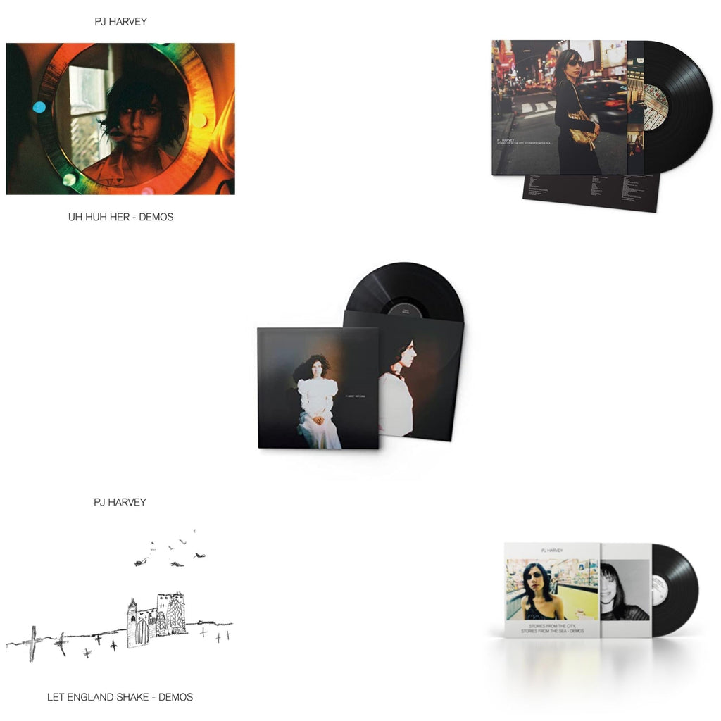 Pj Harvey - Uh Huh Her (Demos) & White Chalk & Let England Shake - Demos & Stories From The City, Stories From The Sea & Stories From The City, Stories From The Sea - Demos - LP Vinyl Bundle