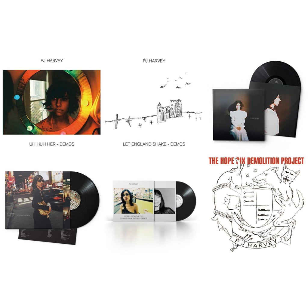 Pj Harvey - Uh Huh Her (Demos) & White Chalk & Let England Shake - Demos & Hope Six Demolition Project & Stories From The City, Stories From The Sea & Stories From The City, Stories From The Sea - Demos - LP Vinyl Bundle