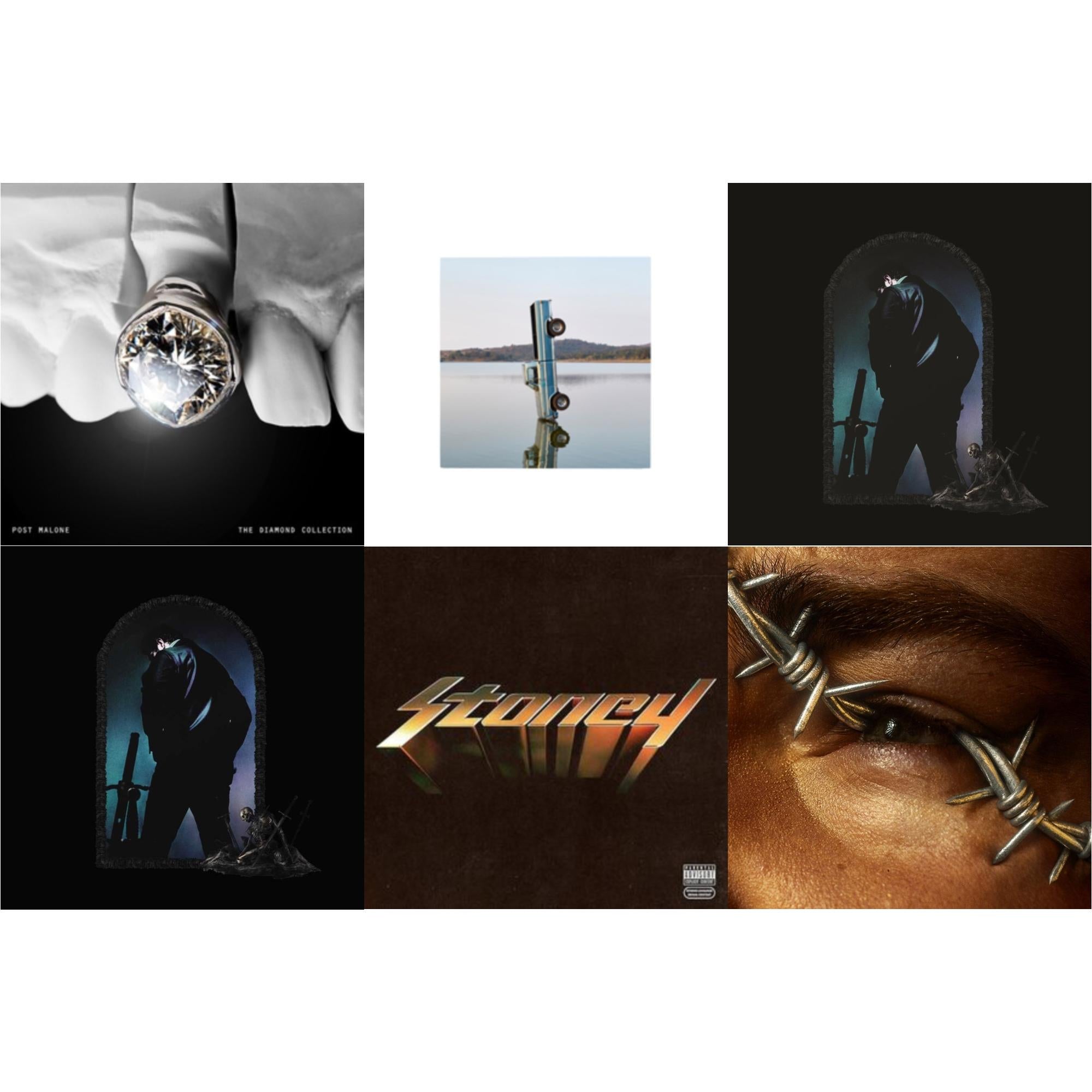 Diamond Collection (Metallic Silver Vinyl/2LP) & F-1 Trillion (2LP) & Hollywood's Bleeding (Lavender Vinyl/2LP) & Hollywood's Bleeding (2LP/Pink Vinyl) & Stoney (Orange LP Vinyl) & Beerbongs & Bentleys (2LP/Clear Vinyl)