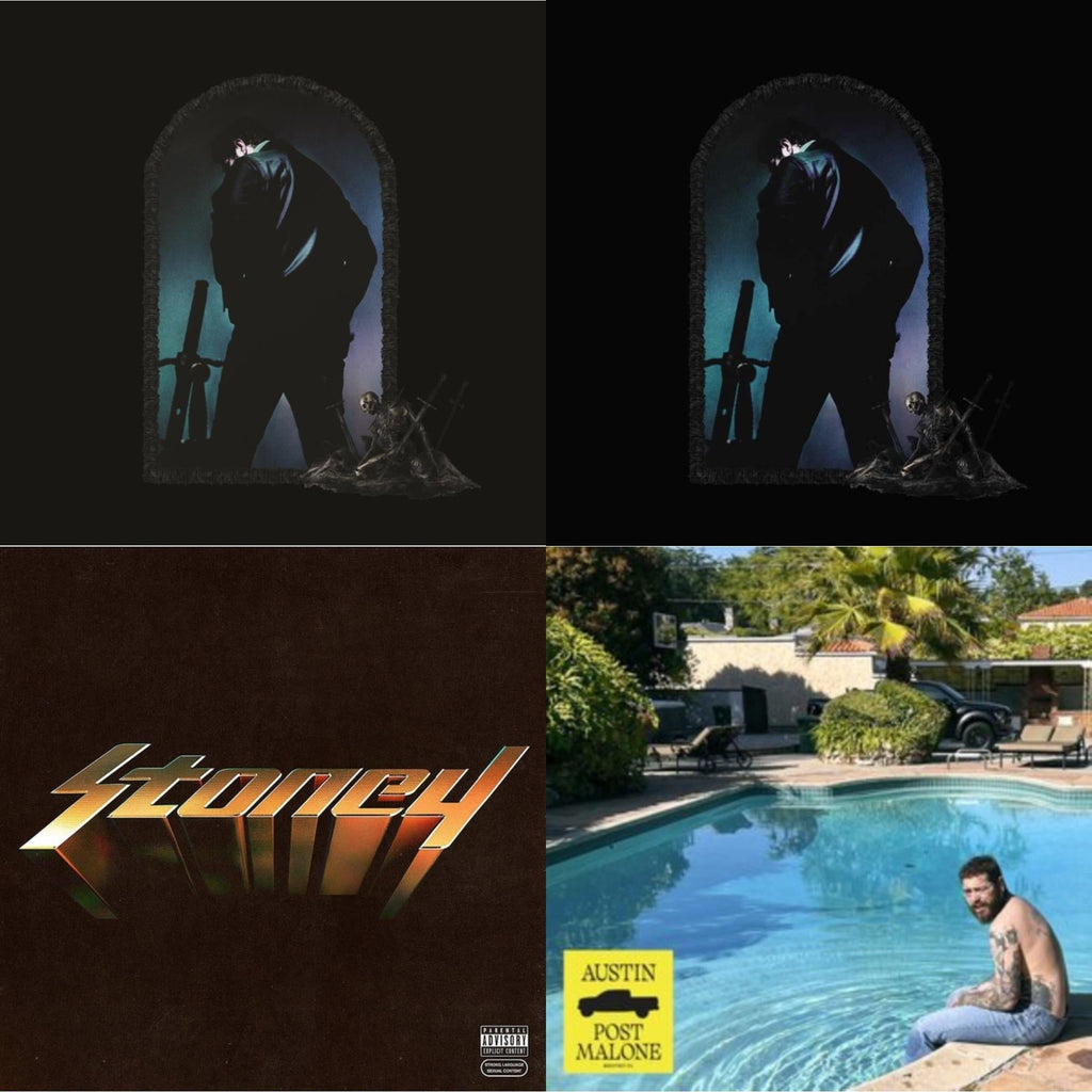Austin (Forest Green/2LP) (X) & Hollywood's Bleeding (Lavender Vinyl/2LP) & Hollywood's Bleeding (2LP/Pink Vinyl) & Stoney (Orange LP Vinyl)