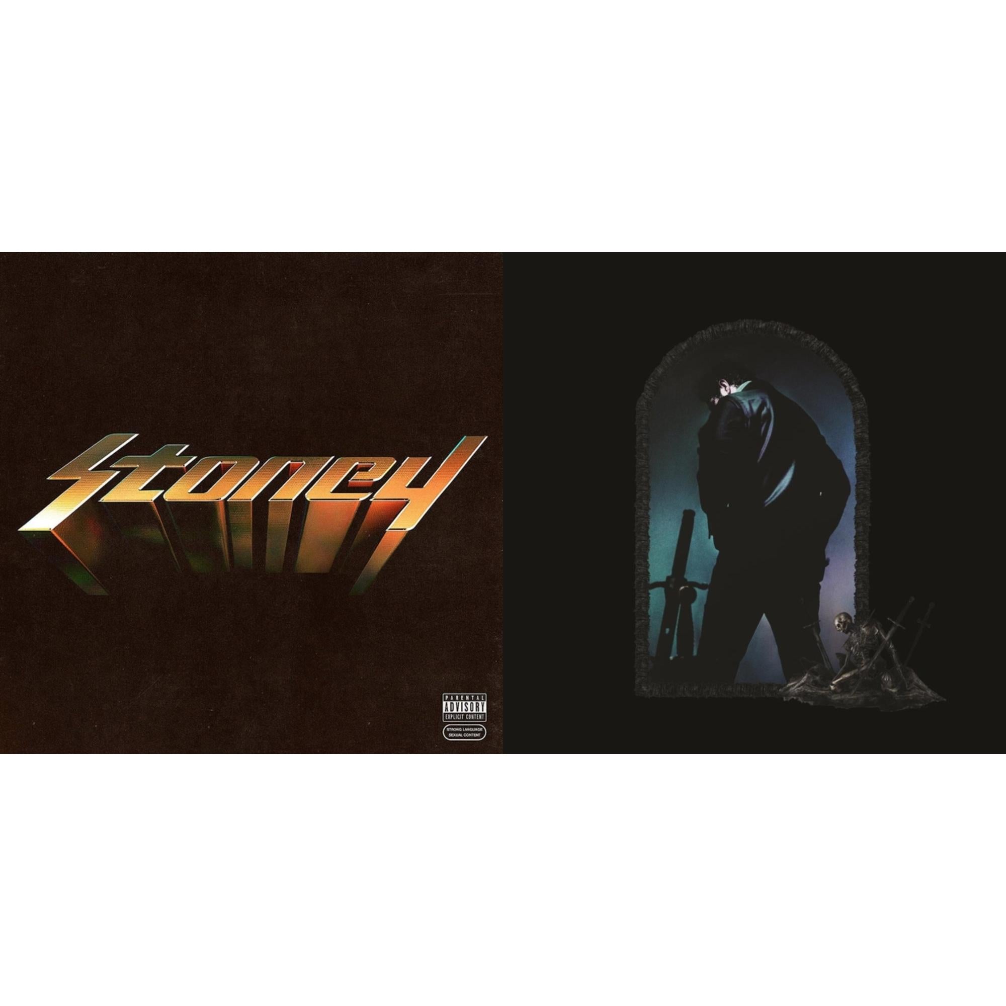 Post Malone - Hollywood's Bleeding (Lavender Vinyl/2LP) & Stoney (Orange LP Vinyl)