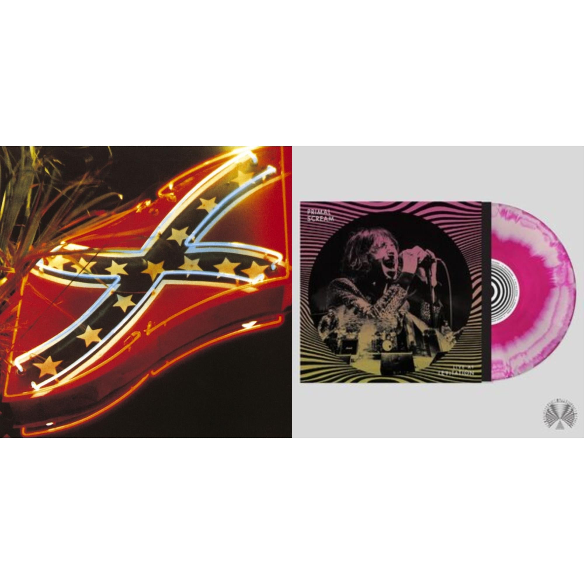 Primal Scream - Give Out But Don't Give Up (The Original Memphis Recordings) (3LP/140G) & Live At Levitation (Pink LP Vinyl) (Ten Bands One Cause)