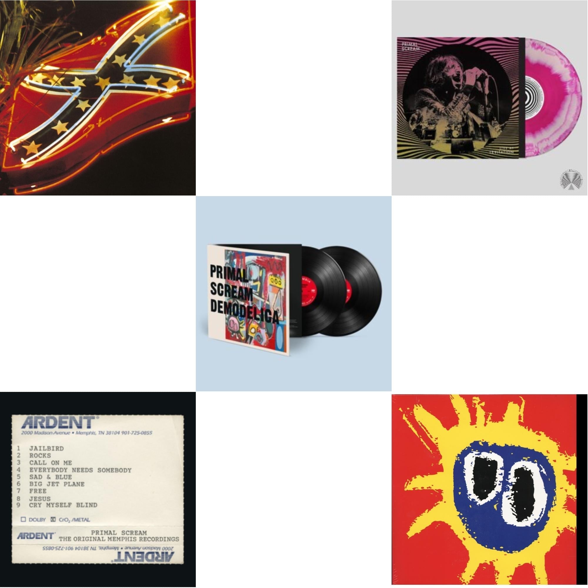 Give Out But Don't Give Up (The Original Memphis Recordings) (3LP/140G) & Give Out But Don’T Give Up & Demodelica & Live At Levitation (Pink LP Vinyl) (Ten Bands One Cause) & Screamadelica