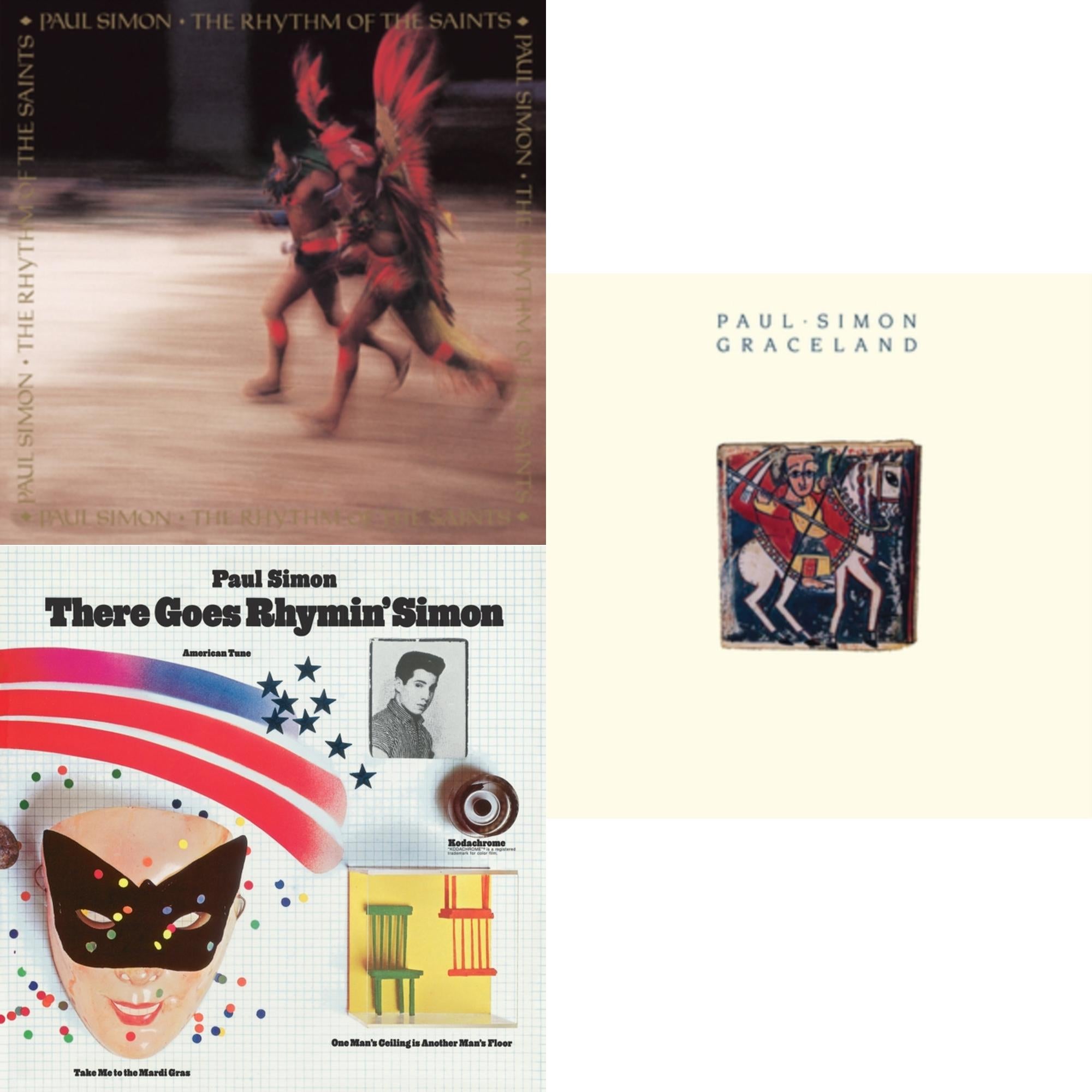 Rhythm Of The Saints (140G/Dl Code) & There Goes Rhymin' Simon (Opaque Orange LP Vinyl/50Th Anniversary) (Rsd Essential) & Graceland (25Th Anniversary Edition)