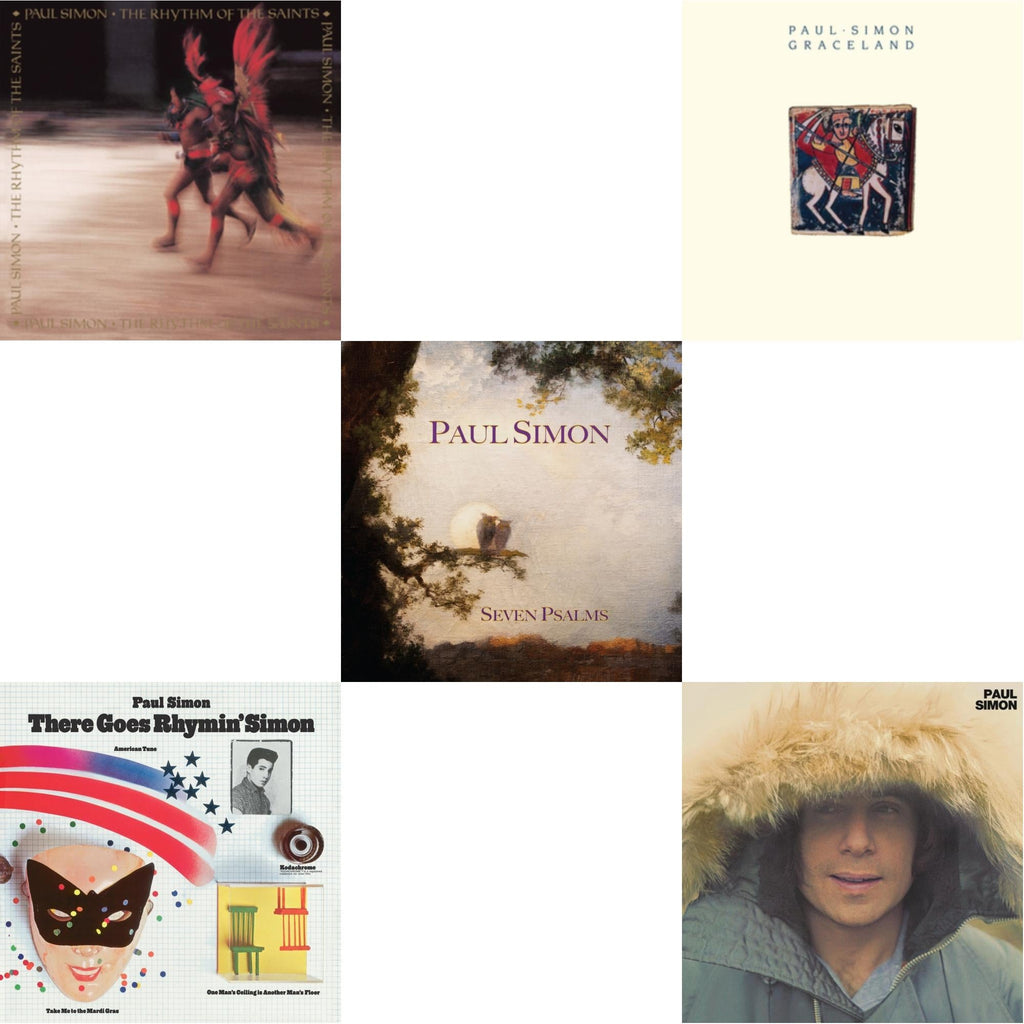 Rhythm Of The Saints (140G/Dl Code) & There Goes Rhymin' Simon (Opaque Orange LP Vinyl/50Th Anniversary) (Rsd Essential) & Seven Psalms (140G) & Graceland (25Th Anniversary Edition) & Paul Simon (180G)