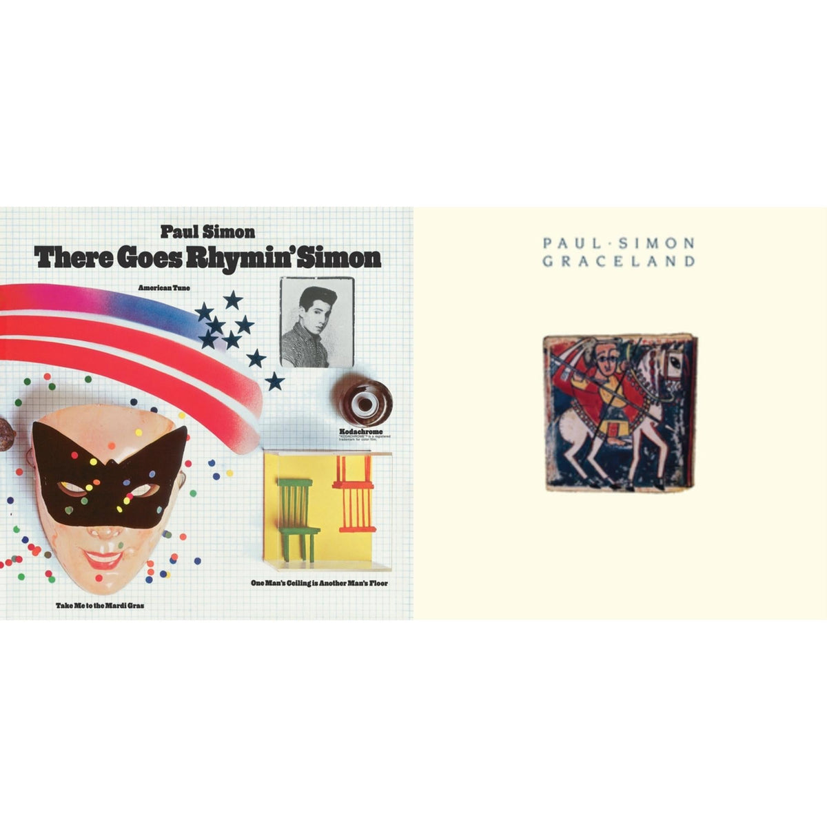 Paul Simon - There Goes Rhymin' Simon (Opaque Orange LP Vinyl/50Th Anniversary) (Rsd Essential) & Graceland (25Th Anniversary Edition)