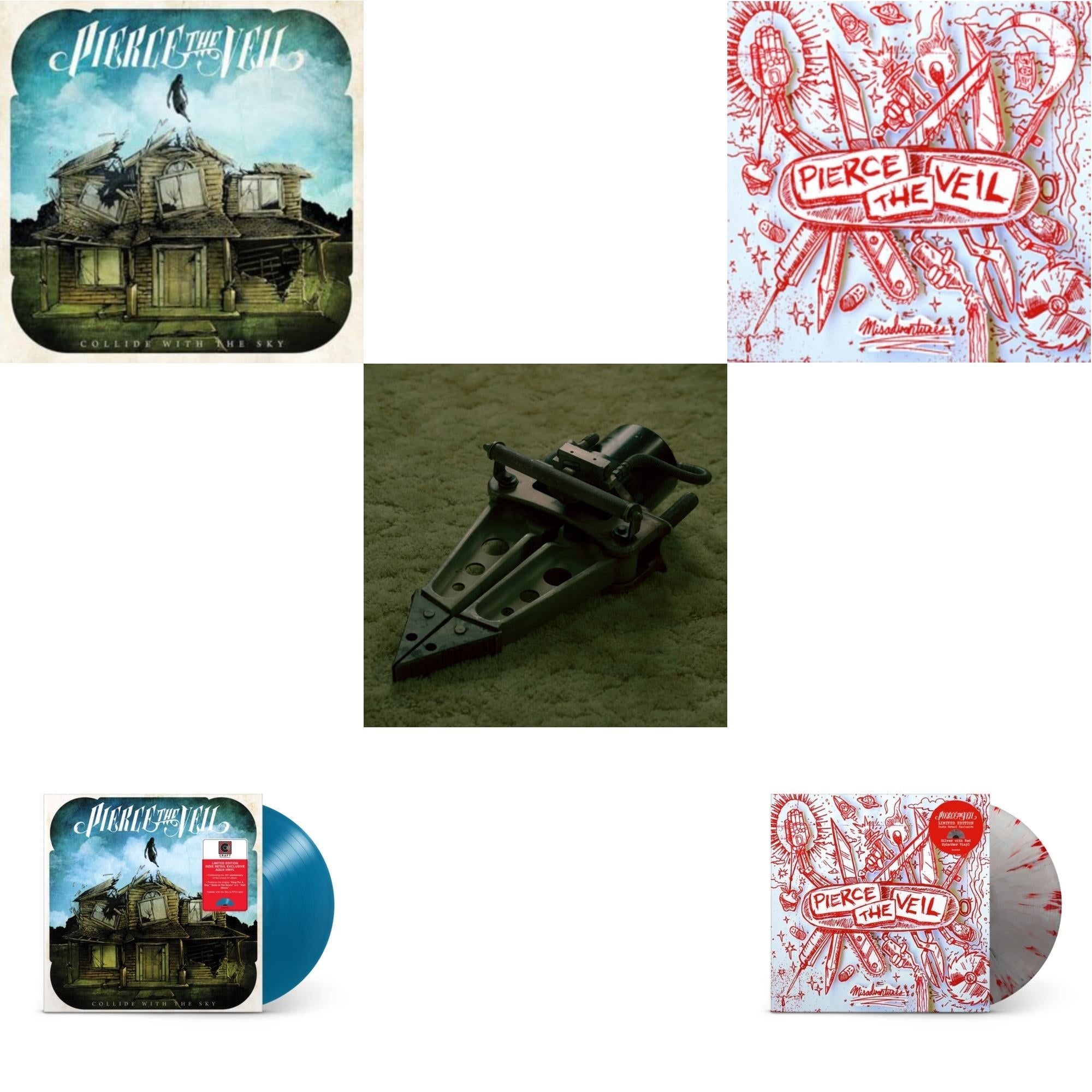 Misadventures & Collide With The Sky & Jaws Of Life & Collide With The Sky (Aqua Color LP Vinyl) & Misadventures (Silver With Red Splatter LP Vinyl)