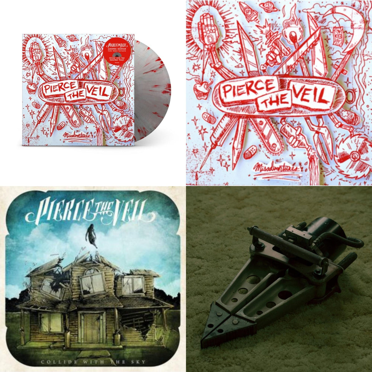 Misadventures & Collide With The Sky & Jaws Of Life & Misadventures (Silver With Red Splatter LP Vinyl)