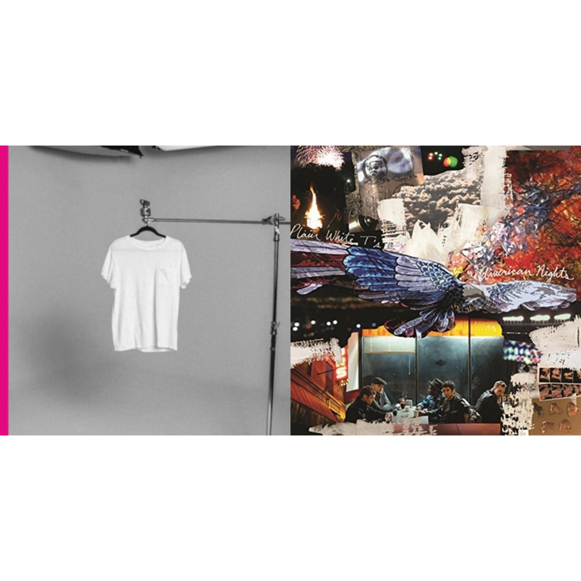 Plain White T's - American Nights (Pink LP Vinyl) (Ten Bands One Cause) & Plain White T's (White LP Vinyl)