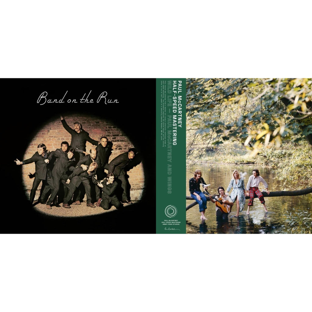 Paul & Wings Mccartney - Band On The Run (Half-Speed) & Wild Life (50Th Anniversary/Half-Speed Master) - LP Vinyl Bundle