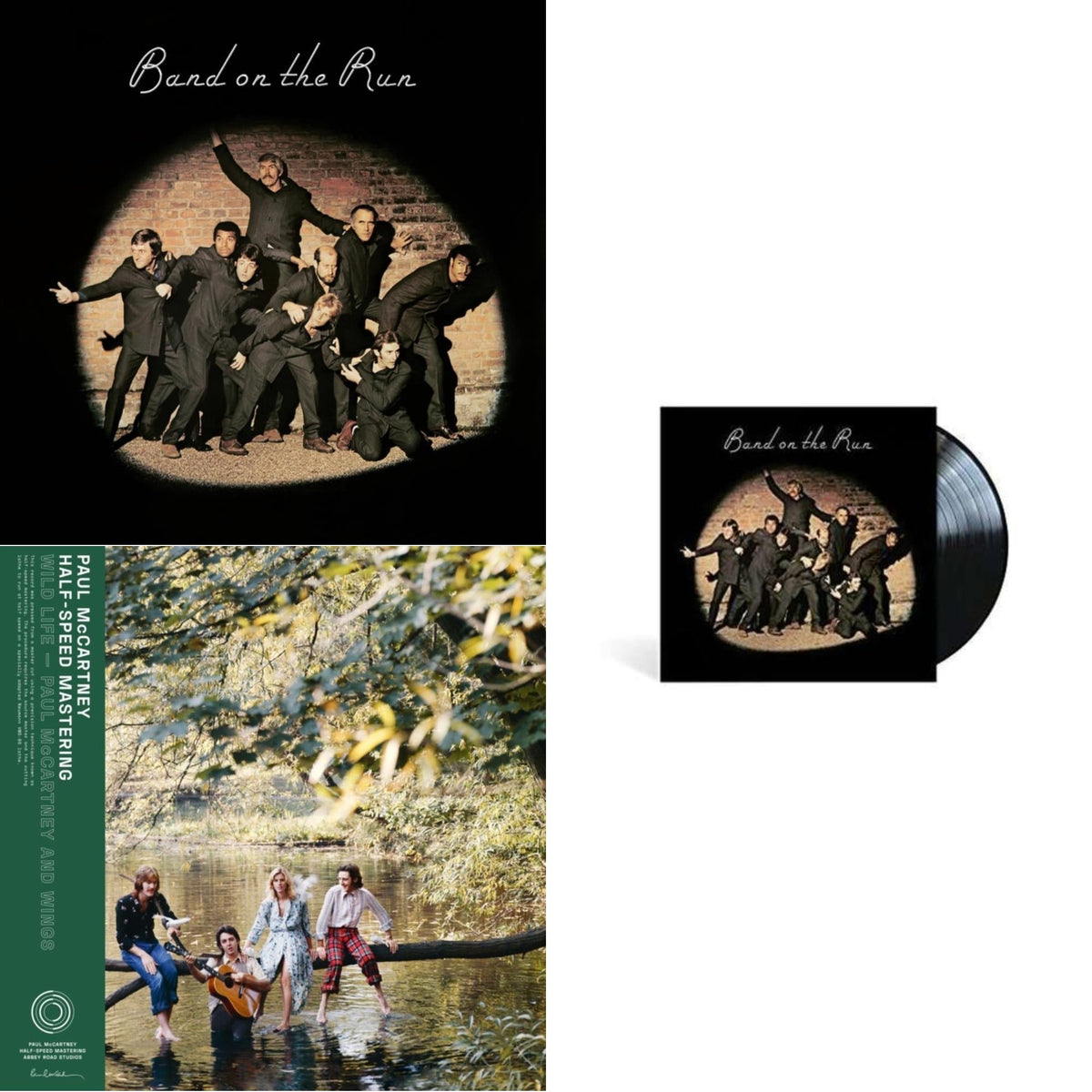 Paul & Wings Mccartney - Wild Life (50Th Anniversary/Half-Speed Master) & Band On The Run (Half-Speed) & Band On The Run - LP Vinyl Bundle
