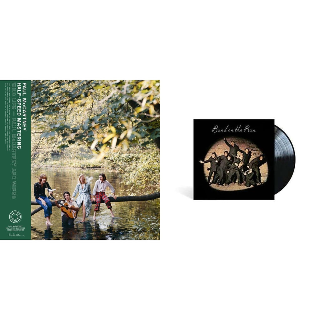 Paul & Wings Mccartney - Wild Life (50Th Anniversary/Half-Speed Master) & Band On The Run - LP Vinyl Bundle