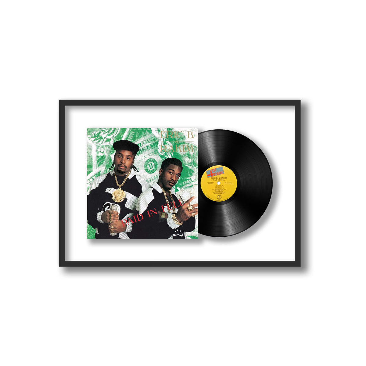 Eric B. & Rakim - Paid in Full - Framed Vinyl Record