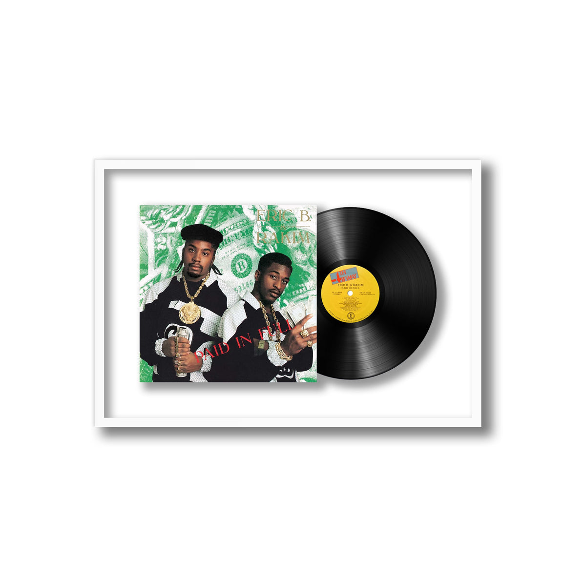 Eric B. & Rakim - Paid in Full - Framed Vinyl Record
