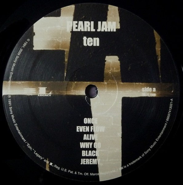 Pearl Jam – Ten (Original Recording Remastered 2-LP Vinyl) Vinyl Record