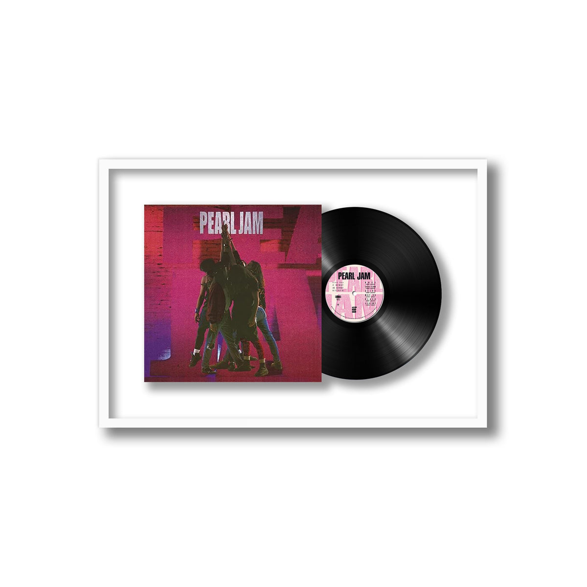 Pearl Jam - Ten - Framed Vinyl Record