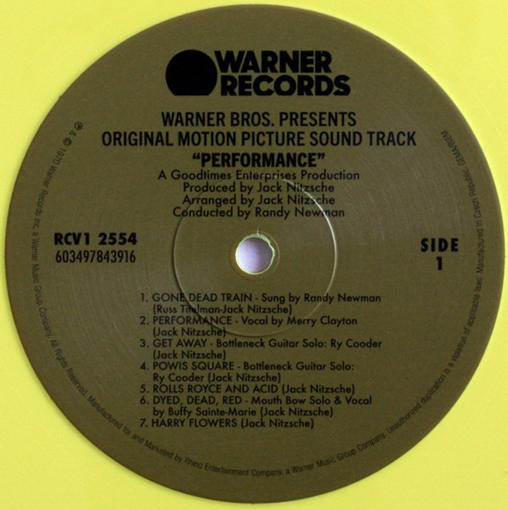 Performance - The Soundtrack (LP Vinyl) Vinyl Record