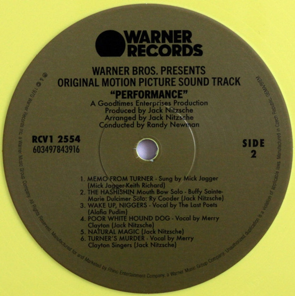 Performance - The Soundtrack (LP Vinyl) Vinyl Record