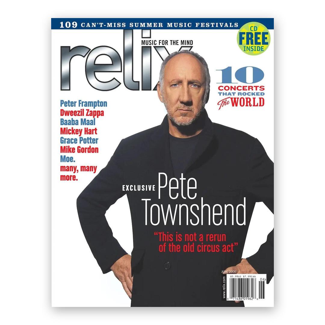 Pete Townshend - June 2006 Relix Issue Magazine