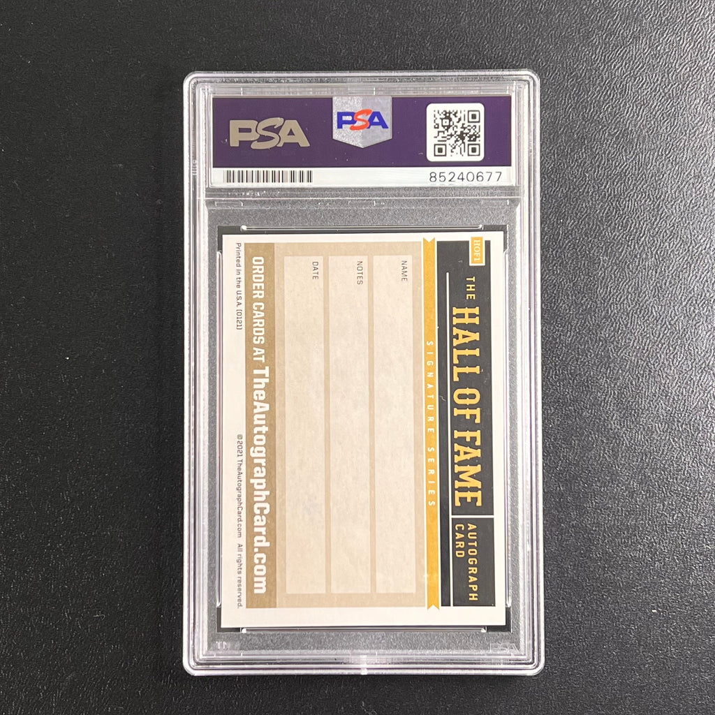 2021 Hall of Fame Ann Meyers Signed Card AUTO PSA/DNA Slabbed