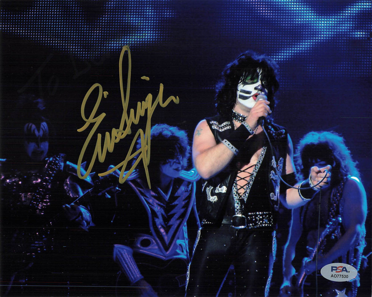 Eric Singer signed 8x10 photo PSA/DNA Autographed Musician