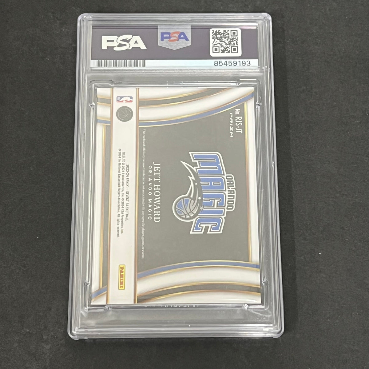 2023-24 Panini Prizm Select #RJS-JT Jett Howard Signed Card AUTO PSA/DNA Slabbed Magic RC