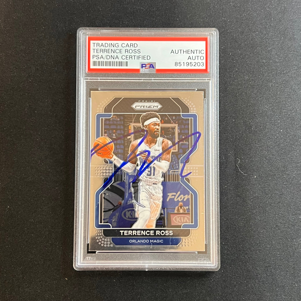 2019-20 Panini Prizm #44 Terrence Ross Signed Card AUTO PSA Slabbed Magic