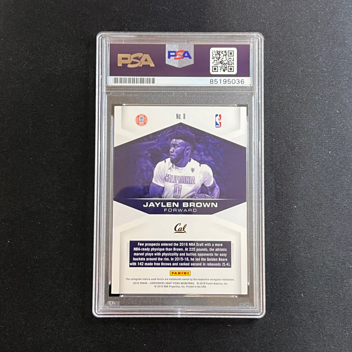 2016 Panini Contenders Draft Picks #8 Jaylen Brown Signed Card AUTO PSA Slabbed RC